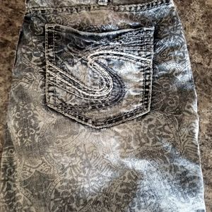 size 16 lace aiko silver womens capris ,